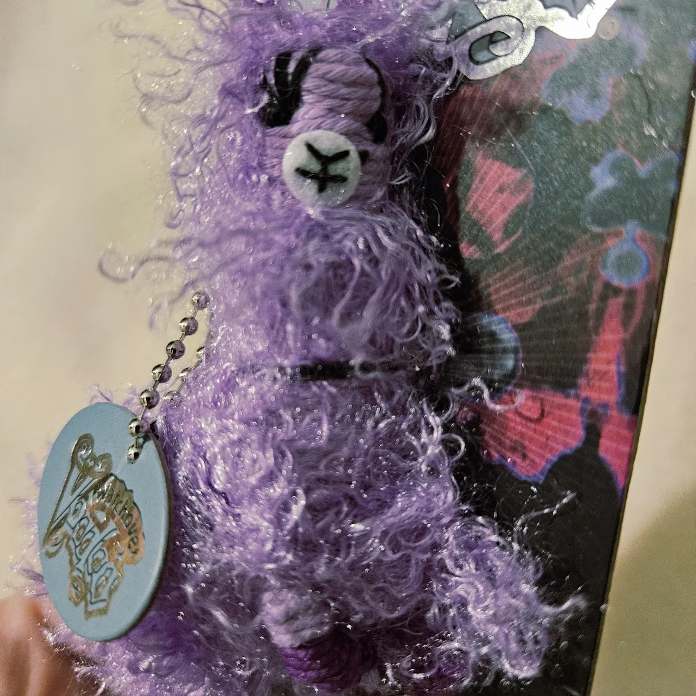 NWT Watchover Voodoo Lavender Purple Doll Keychain Llamarama approx 3.25